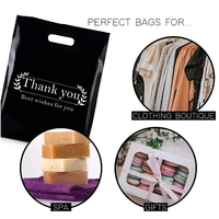 Sacs de Magasinage Personnalisés en Plastique avec Poignées Découpées, Sacs en Plastique Durables LDPE/HDPE pour Entreprises