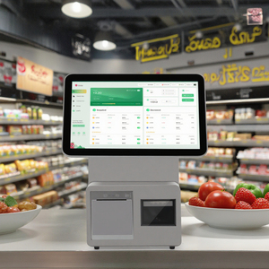 15.6 "Android Máy POS Màn hình kép tiền mặt đăng ký hệ thống được xây dựng trong máy in máy quét tất cả trong một POS thiết bị đầu cuối cho cửa hàng bán lẻ - Product Image 1