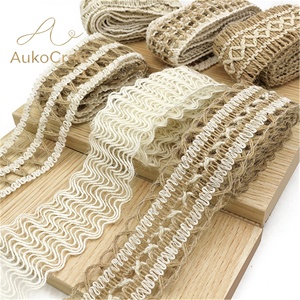 Corda di Canapa Intrecciata Fai-da-Te, Nastro di Lino Naturale, Filo di Iuta per Artigianato, Spessa Corda di Iuta Intrecciata - Product Image 1
