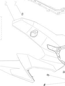 Piezas Vulnerables del Carenado de la Carrocería de Motocicleta en Varios Colores para Longjia XDV250 XDV300 <span class=keywords><strong>XDV</strong></span> 250 Si <span class=keywords><strong>XDV</strong></span> 300i - Product Image 4