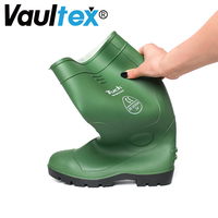 Bottes de pluie Vaultex personnalisées en PVC, hauteur genou, avec embout en acier, pour l'été/l'hiver, protection de chantier, imperméables, chaussures en caoutchouc unisexe