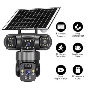 كاميرا أمان منزلية ذكية 3 عدسات Rscamtom 6K Okam Pro Solar 4G كاميرا بطاقة Sim في الهواء الطلق - Product Image 4
