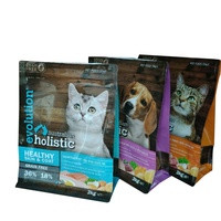 Özel 3 tarafı mühür folyo plastik torba/alüminyum folyo poli çanta whiskas gıda