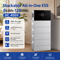 Système de Stockage d'Énergie Domestique Tout-en-un (8kWh ~128kWh) avec Wi-Fi + Bluetooth Intégrés, Module Boost DC400V, Batterie de Stockage Solaire Résidentielle