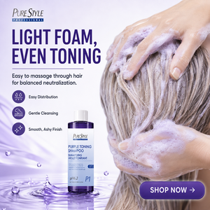 Champú Matizador Morado para Cabello Gris y Rubio Decolorado, Calidad Profesional, Sin Sulfatos, 500ml, Cuidado Capilar Profesional - Product Image 1