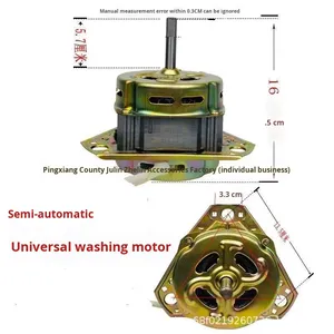 220V Source d'alimentation électrique Semi-automatique Fil de cuivre pur <span class=keywords><strong>Machine</strong></span> à <span class=keywords><strong>laver</strong></span> <span class=keywords><strong>Moteur</strong></span> de déshydratation <span class=keywords><strong>Moteur</strong></span> équilatéral Spin-Dry - Product Image 6