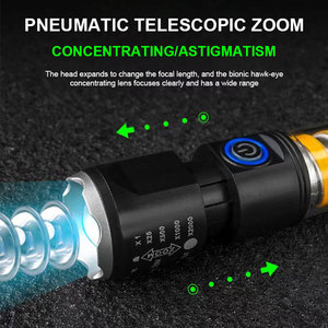 ไฟฉาย LED สีขาวอบอุ่น 3500K พร้อมตะขอแม่เหล็ก ชาร์จผ่าน USB-C ระยะส่องสว่าง 900 เมตร วัสดุ ABS ซูมได้ ปรับความสว่างได้ พร้อมโหมด <span class=keywords><strong>SOS</strong></span> สำหรับตั้งแคมป์และเหตุฉุกเฉิน - Product Image 3