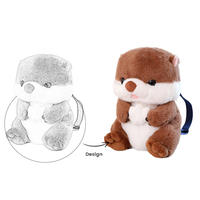 Vente en gros peluche de couchage loutre pour enfants jouet personnalisé ours en coton et tissu prix