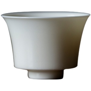 Taza de Té de Cerámica Blanca Color Albaricoque, Forma Cónica, Tamaño Pequeño, Porcelana, Taza de Té Kung Fu, Origen Dehua - Product Image 5