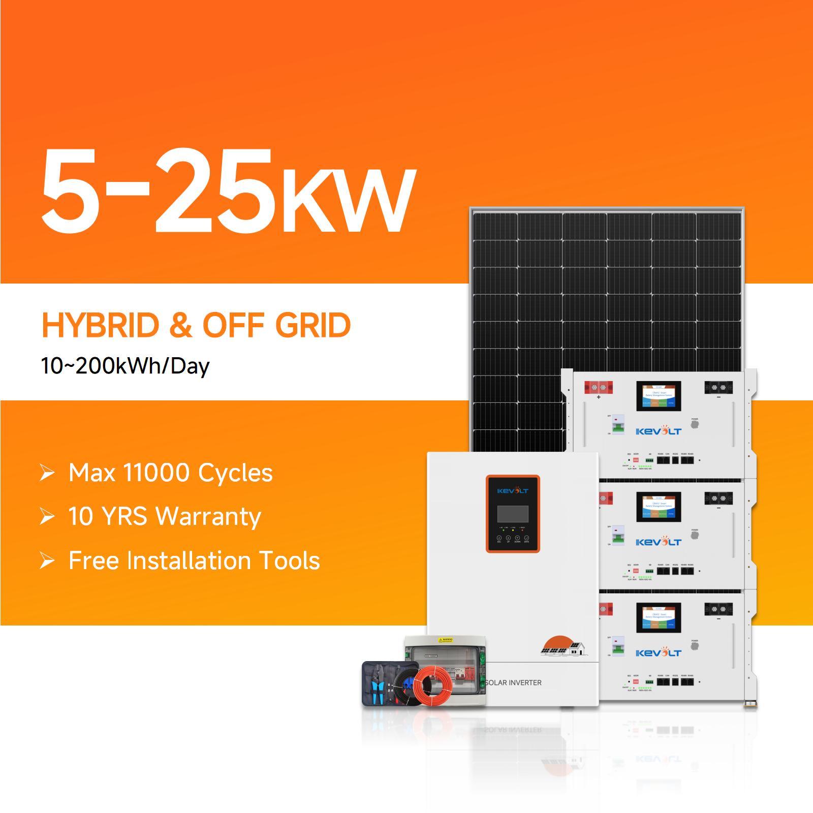 <strong>Solar</strong> <strong>Power</strong> System 5kW to 25kW Off Grid <strong>Solar</strong> Photovoltaic Lithium Battery <strong>Solar</strong> System Panneau Solaire <strong>Kit</strong> for <strong>Home</strong>