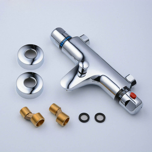 Design classique Chrome Robinet de <span class=keywords><strong>douche</strong></span> <span class=keywords><strong>thermostatique</strong></span> Mélangeur de bain Mélangeur de <span class=keywords><strong>douche</strong></span> de salle de bain Fonction 2 voies Mélangeur de bain - Product Image 5