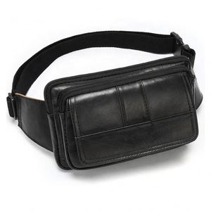 Riñonera Unisex de Cuero Genuino Estilo Vintage con Cierre de Cremallera, Bolsa Impermeable para Hombre y Mujer - Product Image 3