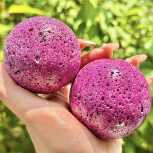 Vente en gros de sphères tour en rubis rouge de haute qualité, pierres de guérison en cristal rouge poli pour collection et style. - Product Image 6