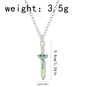 จี้สร้อยคอแฟชั่นลายอนิเมะดาบศิลปะออนไลน์ ชุด 3 ชิ้น เครื่องประดับเคลือบลายกางเขน อาซึนะ คิริโตะ คอสเพลย์ ขายส่ง - Product Image 6