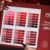 ZRKGEL – Kit de vernis gel classique rouge 36 couleurs, best-seller, sans TPO ni HEMA, haute pigmentation, pour salon de manucure, collection automne-hiver