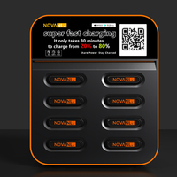 Estación de Carga Compartida Yellowpal de 8 Ranuras con Pantalla Publicitaria, Compatible con POS, Quiosco de Venta de 45W