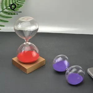 Ampulheta temporizador de vidro, produtos de novidade criativa atacado 3 minutos 15 minutos 30 minutos temporizador de areia