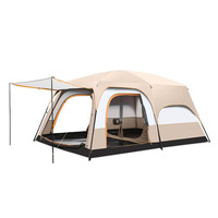 Tentes de camping personnalisées pour l'extérieur 6-12 personnes Tente de grande taille pour la nuit Tentes familiales imperméables et portables pliables