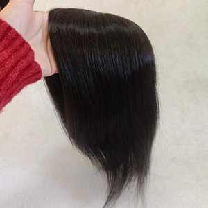 LONGFOR Fermeture à clips en soie, <span class=keywords><strong>cheveux</strong></span> humains Remy naturels noirs lisses, système de volume instantané, beauté féminine - Product Image 5