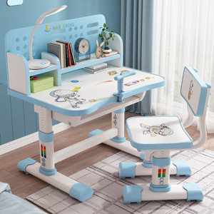 Trẻ Em Của Tích Hợp Nghiên Cứu Bảng Và Ghế Đặt Sinh Viên Làm Việc Bàn Với Giá Sách Để Sử Dụng Nhà - Product Image 5