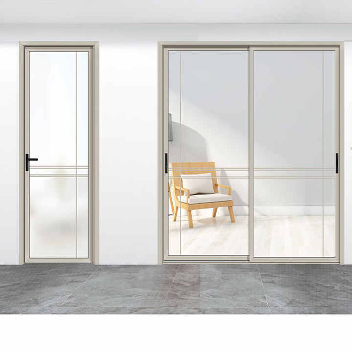 Low MOQ Residential External US & Australia Standard Aluminum Sliding Glass Door Designs Home with Blinds