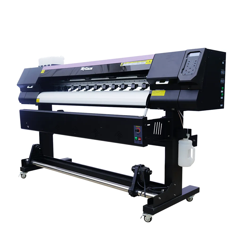 เครื่องพิมพ์ผ้าแคนวาสแบบมีหัวพิมพ์ XP600ความเร็วสูง/3200เครื่องพิมพ์ตัวทำละลายเป็นมิตรกับสิ่งแวดล้อม