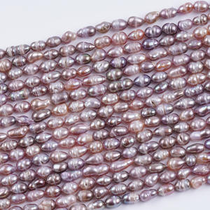 For Xiaomi 5-6mm Natural <b>Freshwater</b> Rice-Shaped Loose <b>Pearls</b> Semi-Finished DIY <b>Bracelet</b> and Necklace Jewelry - Product Image 4