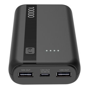 Batería externa negra (Batería de 10000mAh) Power Delivery PBENTRY10000K - Product Image 1