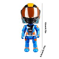 Jouets en plastique moulé sous pression EPT transformant les pilotes de course jouets figurines de motocycliste pour enfants
