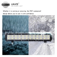 Lkt Barre de lumière Offre Spéciale Spot Flood Combo Beam 216w 72LED DC12V-24V 6.5 ''9'' 12 ''15'' 17.5 '''20.5'' 4X4 Triple Row Led Light Bar