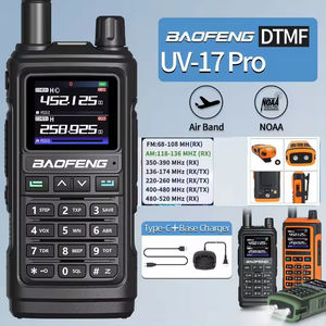 Walkie Talkie Baofeng UV-17 Pro con GPS, 76-520 MHz, Banda Aérea VHF UHF 200-260 MHz, 350-355 MHz, Radio FM, Seis Bandas, Micrófonos Resistentes al Agua - Product Image 5