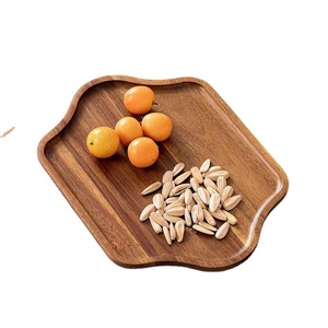 Solid Wood <b>Tray</b> Acacia Wood Octagonal Plate For Dessert Coffee <b>Tea</b> Serving Hotel Use - Product Image 2