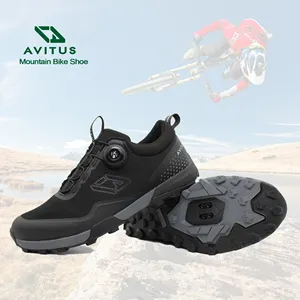 Avitus-sapatos de enduro sem clip, compatíveis com grampos SPD, cross country, ciclismo MTB, mountain bike