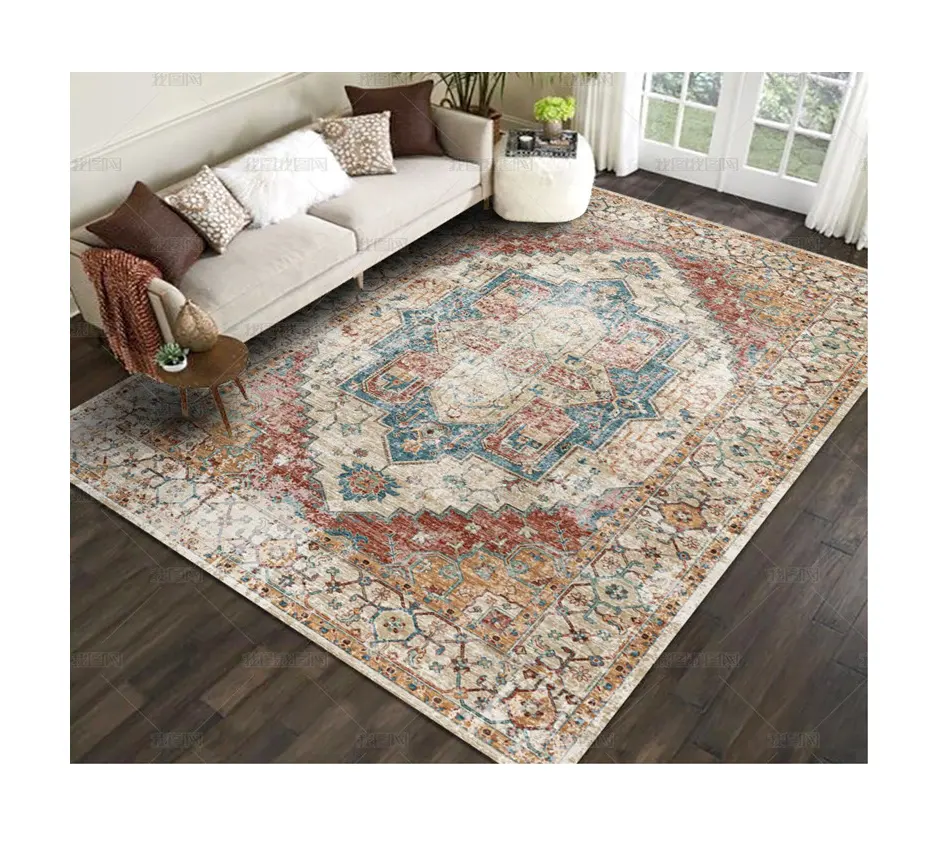 בהשראת מודרני פרסית סגנון לשים מחצלת משי Chenille השטיחים שטיח