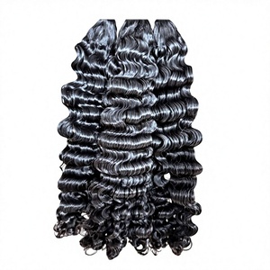 Cabello Humano Vietnamita Premium al por Mayor – Ondulado Profundo, Colores Marrones Personalizados, Sedoso y con Puntas Gruesas - Product Image 2