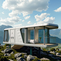 Grande maison en capsule, villa à deux étages, hôtel/maison d'hôtes, utilisable à -45 ° C, garantie de 30 ans, vente directe d'usine.