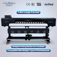 Imprimante éco-solvant grand format 1,8 m avec carte Hoson, double tête I3200 I1600 XP600, machine d'impression numérique pour toile, vinyle et bannières