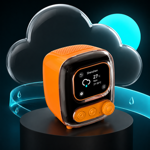 Haut-parleur intelligent de bureau <span class=keywords><strong>avec</strong></span> chargeur sans fil, Bluetooth 5.3, écran tactile, <span class=keywords><strong>assistant</strong></span> vocal IA pour bureau, maison, table de chevet - Product Image 1