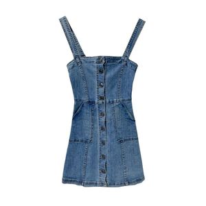 Venta caliente Slim Fit Vintage Mujeres Sexy Corsé Cintura <span class=keywords><strong>Vestido</strong></span> de mezclilla <span class=keywords><strong>Vestido</strong></span> sin tirantes - Product Image 5
