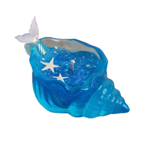 Bougie en cire de gel longue durée en forme de conque, parfumée aux senteurs uniques de coquillages marins, pour la décoration de salles de fête et comme accessoire photo - Product Image 4