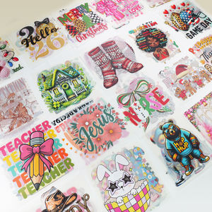 Transferts DTF chenille prêts à presser pour Pâques, autocollants pour le jour scolaire, football, enseignant, basketball, transferts DTF pour t-shirts - Product Image 4