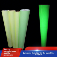 Film PVC Lumineux Autocollant Matériau d'Impression de Lettrage et de Logo Encre Fluorescente Jet d'Encre Cadeau et Artisanat