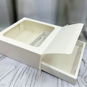 Pacchetto <span class=keywords><strong>pieghevole</strong></span> di lusso su misura all'ingrosso con finestra in PVC trasparente goffratura opaca laminazione serigrafia spugna fodera - Product Image 4