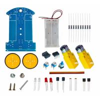 D2-1 DIY 智能汽车套件 Arduino 兼容型寻线机器人底盘组装电子套件，适用于 STEM 教育