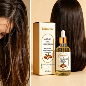 KINODIN Siero Vegano Naturale per Capelli con <span class=keywords><strong>Olio</strong></span> di Argan, Nutriente e Rinfrescante, Riparatore, Cura del Cuoio Capelluto, Idratante e Lenitivo - Product Image 3