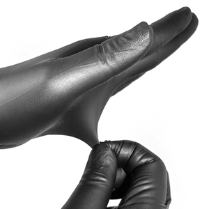 Gants <span class=keywords><strong>de</strong></span> sécurité en nitrile noir jetables épaissis 6,8 g pour le nettoyage des toilettes, <span class=keywords><strong>de</strong></span> la salle <span class=keywords><strong>de</strong></span> bain, des ateliers et des services - Product Image 2