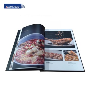Tùy chỉnh Bìa Cứng Nhà hàng <span class=keywords><strong>menu</strong></span> và nấu cuốn sách in Offset in trên giấy nghệ thuật các tông giấy tráng - Product Image 4