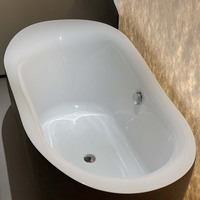 Baignoire balnéo autoportante en acrylique pour thérapie physique, spa à bulles massantes pour salle de bain