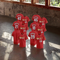 Jersey Baseball Pria Los Angeles Road Alternate 2025, Seragam Abu-abu Custom, Bernapas, Nama Tim Dicetak, Logo Bordir