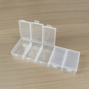 Transparent PP Plastic Storage Box Rectangle Covered With Compartments For Jewelry Tools Electronics Fishing Gear Display - Product Image 4